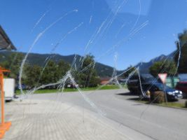 Glaserei Leonhard Fischer Oberammergau - Entfernung von Kratzern